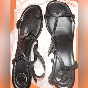 Tory Burch Miller 60mm black wedge sandal